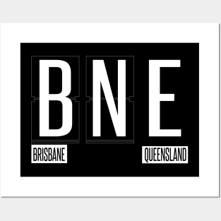 BNE - Brisbane Airport Code Souvenir or Gift Shirt Apparel Posters and Art